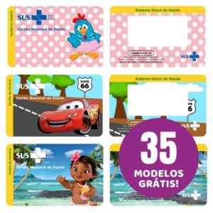 Cartão SUS personalizado: 35 temas grátis para editar e imprimir
