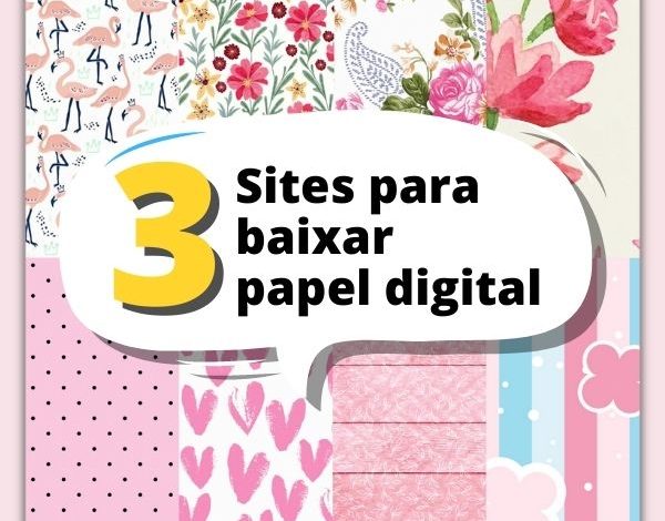 Papel Digital Rosa: 140 modelos grátis para baixar - Papelaria  Personalizada Fácil