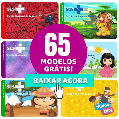 Cartão SUS Roblox Meninas - Digital Grátis