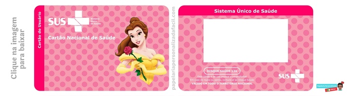 Cartão SUS Roblox Meninas - Digital Grátis