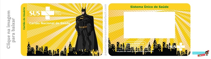 batman_cartão do sus personalizado para editar e imprimir png