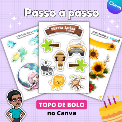 Como desenhar um bolo de aniversário FACIL passo a passo para